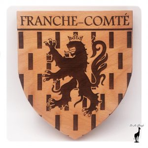 Blason Région - Franche-Comté Bois Hêtre